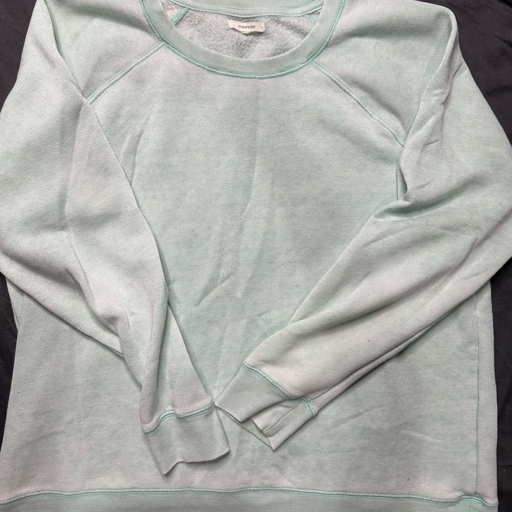 Maurices Mint Green Crewneck Sweatshirt